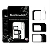 4 IN 1 Nano Micro Sim Card Adaptor Converter Kit